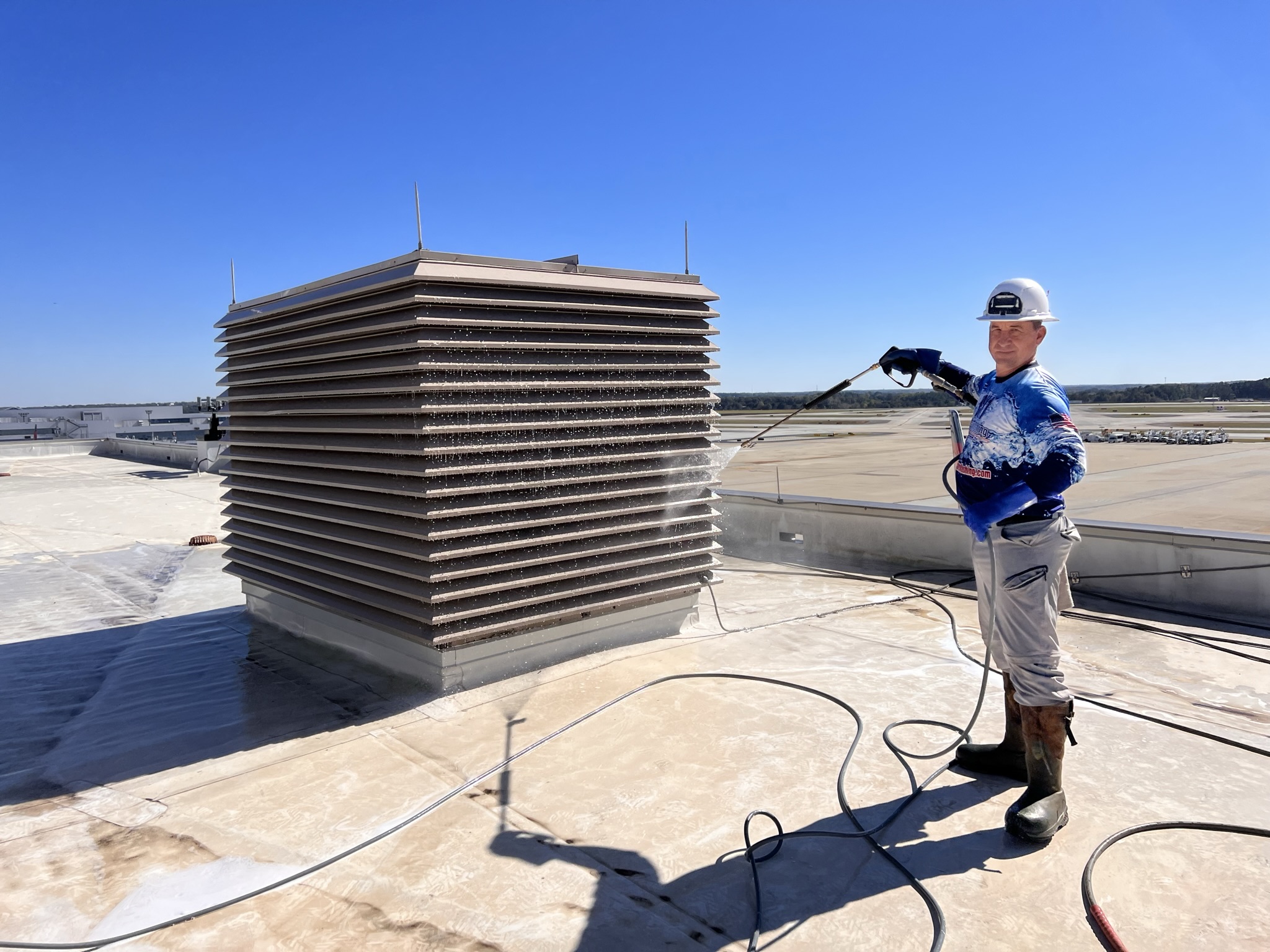 Preparation Before Painting - More Commercial Pressure Washing At Hartsfield-Jackson Atlanta International Airport 